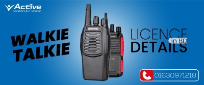 walkie talkie licence details in bd | Active Force